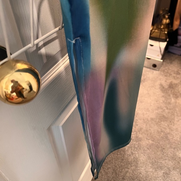 Colorful Sleeveless Maxi Dress - Picture 2 of 2